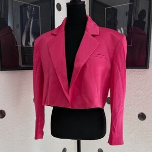 Alice + Olivia Fuchsia Cropped Blazer, size - 2, excellent condition